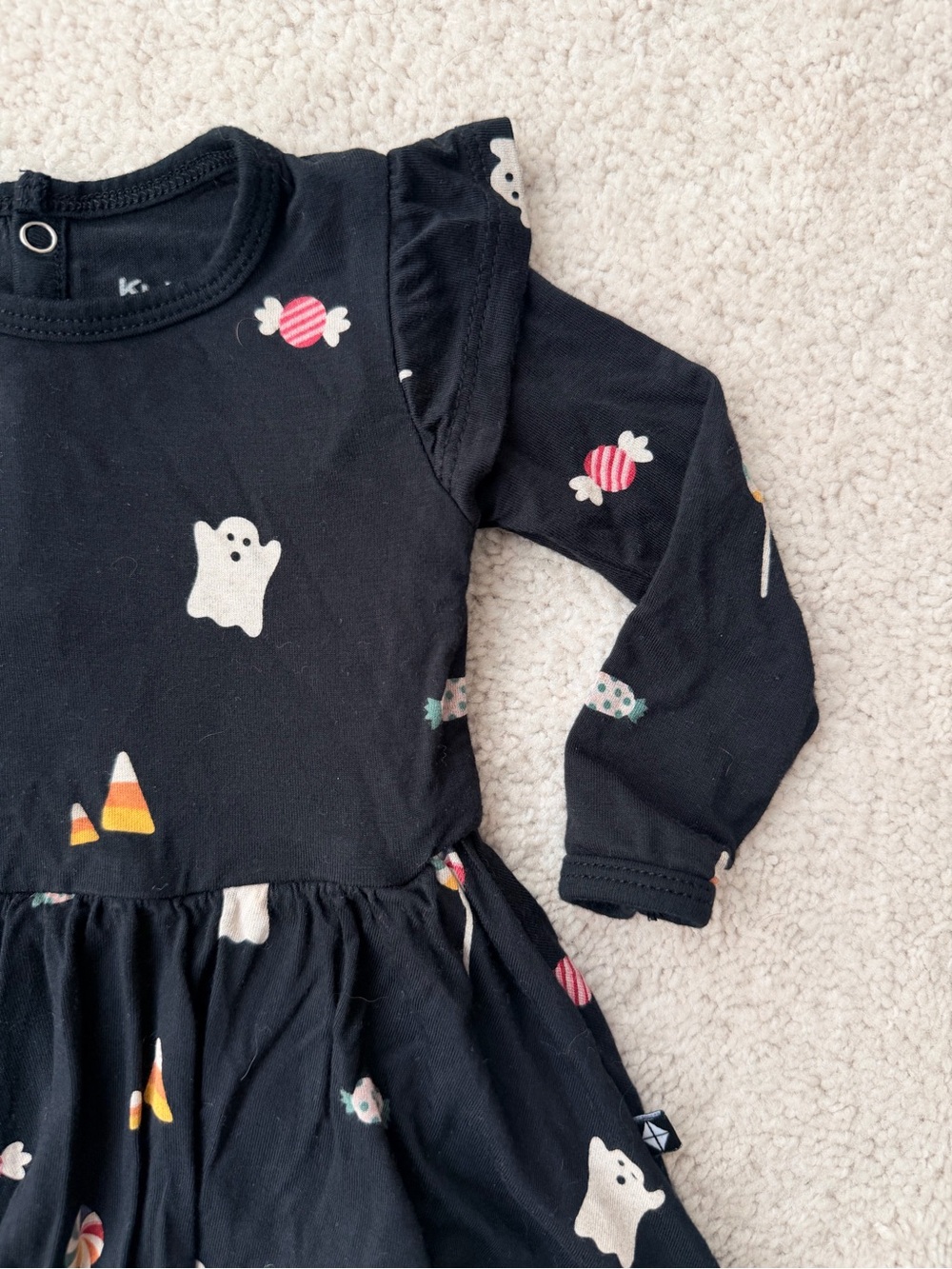 Kyte BABY Twirl Bodysuit with Candy Print - Picture 3 of 13